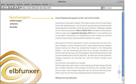 elbfunker Radiowerbung Leistungen